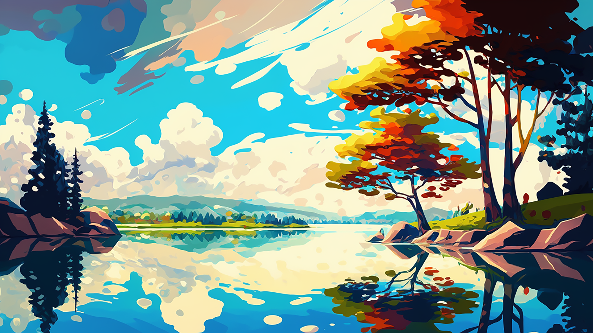 Tranh đẹp mẫu 3